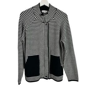 Alexander Black White Womens Large Jacket